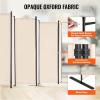 imageVEVOR Room Divider 3 Panel Room Divider Folding Privacy Screen and Portable Partition Divider for Room Separation Freestanding Room Partitions for Office Bedroom Study BeigeBeige