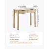 imageVEVOR Small Desk with Drawers Kids Desk for Bedroom Wooden Simple Study Table for Drawing Reading Writing Rectangle MDF Furniture Study Storage Table for Home Office White  Wood3425D x 1555W x 2957H