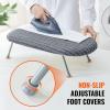 imageVEVOR Tabletop Ironing Board 234 x 144 Small Iron Board with Heat Resistant Cover and 100 Cotton Cover Mini Ironing Board with 7mm Thickened Needle Cotton Layer for Small Spaces Travel Use234 x 144