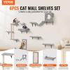 imageVEVOR Wall Mounted Cat Shelves Perches with Jumping Boards Hammock Sofa Cat Furniture and Shelves up to 40 lbs for Sleeping Playing Climbing Set of 6Free