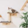 imageVEVOR Wall Mounted Cat Shelves Perches with Jumping Boards Hammock Sofa Cat Furniture and Shelves up to 40 lbs for Sleeping Playing Climbing Set of 6Free