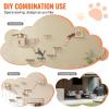 imageVEVOR Wall Mounted Cat Shelves Perches with Jumping Boards Hammock Sofa Cat Furniture and Shelves up to 40 lbs for Sleeping Playing Climbing Set of 6Free