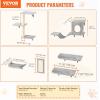 imageVEVOR Wall Mounted Cat Shelves Perches with Jumping Boards Hammock Sofa Cat Furniture and Shelves up to 40 lbs for Sleeping Playing Climbing Set of 6Free
