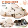 imageVEVOR Wall Mounted Cat Shelves Perches with Jumping Boards Hammock Sofa Cat Furniture and Shelves up to 40 lbs for Sleeping Playing Climbing Set of 6Free