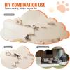 imageVEVOR Wall Mounted Cat Shelves Perches with Jumping Boards Hammock Sofa Cat Furniture and Shelves up to 40 lbs for Sleeping Playing Climbing Set of 6Free