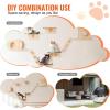imageVEVOR Wall Mounted Cat Shelves Perches with Jumping Boards Hammock Sofa Cat Furniture and Shelves up to 40 lbs for Sleeping Playing Climbing Set of 6Free