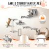 imageVEVOR Wall Mounted Cat Shelves Perches with Jumping Boards Hammock Sofa Cat Furniture and Shelves up to 40 lbs for Sleeping Playing Climbing Set of 6Free