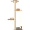 imageVEVOR Wall Mounted Cat Shelves Perches with Jumping Boards Hammock Sofa Cat Furniture and Shelves up to 40 lbs for Sleeping Playing Climbing Set of 6Fixed