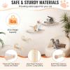 imageVEVOR Wall Mounted Cat Shelves Perches with Jumping Boards Hammock Sofa Cat Furniture and Shelves up to 40 lbs for Sleeping Playing Climbing Set of 6Free