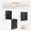 imageVEVOR Wall Mounted Desk Fold Out Convertible Desk MultiFunction Folding Wall Table with Chalkboard for Home Office Space Saving Computer Table with Storage Area