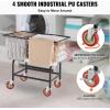 imageVEVOR Wire Laundry Cart 28Bushel Wire Laundry Basket with Wheels 267x217x264 Commercial Basket Cart Steel Frame with Chrome Finish 4quot Casters28 Bushel267x217x264