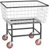 imageVEVOR Wire Laundry Cart 28Bushel Wire Laundry Basket with Wheels 267x217x264 Commercial Basket Cart Steel Frame with Chrome Finish 4quot Casters28 Bushel267x217x264