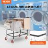 imageVEVOR Wire Laundry Cart 28Bushel Wire Laundry Basket with Wheels 267x217x264 Commercial Basket Cart Steel Frame with Chrome Finish 4quot Casters38 Bushel325x213x299