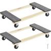 imageHardwood Furniture Moving Dolly 30 in x 18 in 4 x 3 PP Swivel Casters Heavy Duty Wooden Mover Dollies Moving Cart with Wheels for Heavy Furniture 1000 lbs Capacity 1 Pack30in x 18in 2 Pack
