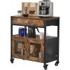 imageVEVOR Buffet Cabinet 315 Inch Sideboard Storage Cabinet with Magnetic Doors Farmhouse Coffee Bar Cabinet for Hallway Entryway Living Room or Kitchen24 Inch