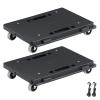 imageVEVOR Furniture Moving Dolly 16 x 11in 500 lbs Capacity Furniture Movers Dollies 4 Wheels Portable Moving Rollers Heavy Duty Interlocking Small Flat Dolly Cart for Heavy Furniture 2 Pack Black