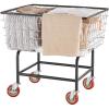 imageVEVOR Wire Laundry Cart 28Bushel Wire Laundry Basket with Wheels 267x217x264 Commercial Basket Cart Steel Frame with Chrome Finish 4quot Casters28 Bushel267x217x264