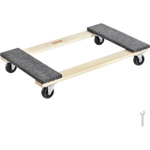 imageHardwood Furniture Moving Dolly 30 in x 18 in 4 x 3 PP Swivel Casters Heavy Duty Wooden Mover Dollies Moving Cart with Wheels for Heavy Furniture 1000 lbs Capacity 1 Pack30in x 18in1 Pack