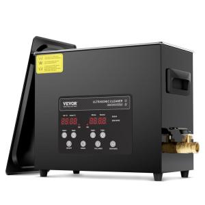 imageVEVOR 10L Ultra Sonic Cleaner 240W Digital Ultrasonic Cleaning Machine with Gentle Mode ampamp Upgraded Degassing 40kHz Industrial Ultrasound Cleaner with Heater ampamp Timer for Retainer Jewelry Tools6L