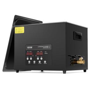 imageVEVOR 10L Ultra Sonic Cleaner 240W Digital Ultrasonic Cleaning Machine with Gentle Mode ampamp Upgraded Degassing 40kHz Industrial Ultrasound Cleaner with Heater ampamp Timer for Retainer Jewelry Tools15L