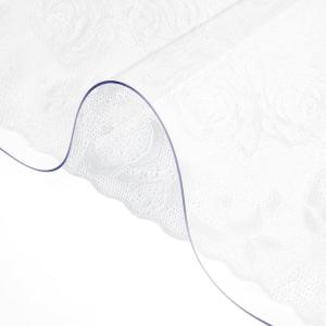 imageVEVOR Clear Table Cover Protector 48 inch1230 mm Round Table Cover 15 mm Thick PVC Plastic Tablecloth Waterproof Desktop Protector for Writing Desk Coffee Table Dining Room Table36 x 60 Rectangular