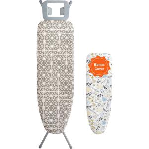imageVEVOR Tabletop Ironing Board 234 x 144 Small Iron Board with Heat Resistant Cover and 100 Cotton Cover Mini Ironing Board with 7mm Thickened Needle Cotton Layer for Small Spaces Travel Use43 x 13