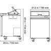 imageVEVOR Commercial Refrigerator 28quot W SandwichSalad Prep Refrigerated Table Stainless Steel Food Prep Station Fridge with 8 Pan for Restaurant Bar Shop 71 Cu Ft Refrigerator Single Door Silver28W with 8 Pans