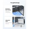 imageVEVOR Commercial Refrigerator 28quot W SandwichSalad Prep Refrigerated Table Stainless Steel Food Prep Station Fridge with 8 Pan for Restaurant Bar Shop 71 Cu Ft Refrigerator Single Door Silver60W with 16 Pans
