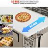 imageVEVOR Commercial Refrigerator 28quot W SandwichSalad Prep Refrigerated Table Stainless Steel Food Prep Station Fridge with 8 Pan for Restaurant Bar Shop 71 Cu Ft Refrigerator Single Door Silver28W with 8 Pans