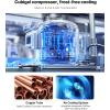 imageVEVOR Commercial Refrigerator 28quot W SandwichSalad Prep Refrigerated Table Stainless Steel Food Prep Station Fridge with 8 Pan for Restaurant Bar Shop 71 Cu Ft Refrigerator Single Door Silver28W with 8 Pans