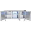imageVEVOR Commercial Refrigerator 48quot Worktop Undercounter Refrigerator 1285 Cu Ft Thick Stainless Steel Refrigerated Food Prep Station 2 Door Worktop Fridge with lock for Restaurant Bar Diner72W Worktop Refrigerator