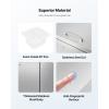 imageVEVOR Commercial Refrigerator 48quot Worktop Undercounter Refrigerator 1285 Cu Ft Thick Stainless Steel Refrigerated Food Prep Station 2 Door Worktop Fridge with lock for Restaurant Bar Diner72W with 30 Pans