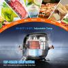imageVEVOR Commercial Refrigerator 48quot Worktop Undercounter Refrigerator 1285 Cu Ft Thick Stainless Steel Refrigerated Food Prep Station 2 Door Worktop Fridge with lock for Restaurant Bar Diner72W Worktop Refrigerator