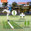 imageVEVOR 10x3ft SoftballBaseball Pitching Mat with Rubber Mound  AntiFade Turf ampamp AntiSlip Foam Backing Portable Fastpitch Training Aid for IndoorOutdoor Practice RedGreenGreen