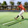 imageVEVOR 10x3ft SoftballBaseball Pitching Mat with Rubber Mound  AntiFade Turf ampamp AntiSlip Foam Backing Portable Fastpitch Training Aid for IndoorOutdoor Practice RedGreenGreen