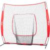 imageVEVOR 7x7ft Baseball Softball Practice Net Portable Baseball Training Net for Hitting Batting Catching Pitching Backstop Baseball Equipment Training Net7x7FTNo Strike Zone