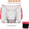 imageVEVOR 7x7ft Baseball Softball Practice Net Portable Baseball Training Net for Hitting Batting Catching Pitching Backstop Baseball Equipment Training NetNet OnlyNo Frame
