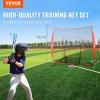 imageVEVOR 7x7ft Baseball Softball Practice Net Portable Baseball Training Net for Hitting Batting Catching Pitching Backstop Baseball Equipment Training Net7x7FTNo Strike Zone