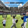 imageVEVOR 9 Hole Baseball Net 28quotx27quot Softball Baseball Training Equipment for Hitting Pitching Practice Heavy Duty Height Adjustable Trainer Aid with Strike Zone ampamp 4 Ground Stakes for Youth Adults