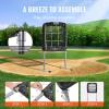 imageVEVOR 9 Hole Baseball Net 28quotx27quot Softball Baseball Training Equipment for Hitting Pitching Practice Heavy Duty Height Adjustable Trainer Aid with Strike Zone ampamp 4 Ground Stakes for Youth Adults