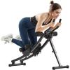 imageVEVOR AB Workout Machine Ab Workout Equipment at Home Gym Core ampamp Abdominal Trainers for Women 440 lbs Weight Capacity Strength Training Ab Cruncher Foldable Adjustable Fitness ExerciserHeight Adjustable