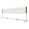 imageVEVOR Badminton Net Height Adjustable Volleyball Net Wide Foldable Pickleball Net Portable Easy Setup Tennis Net Set with Poles Stand and Carry Bag for Kids Backyard Game Indoor Outdoor Use17ft