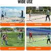 imageVEVOR Badminton Net Height Adjustable Volleyball Net Wide Foldable Pickleball Net Portable Easy Setup Tennis Net Set with Poles Stand and Carry Bag for Kids Backyard Game Indoor Outdoor Use14ft