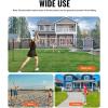 imageVEVOR Badminton Net Height Adjustable Volleyball Net Wide Foldable Pickleball Net Portable Easy Setup Tennis Net Set with Poles Stand and Carry Bag for Kids Backyard Game Indoor Outdoor UseTube diameter 10 inch