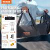 imageVEVOR Badminton Net Height Adjustable Volleyball Net Wide Foldable Pickleball Net Portable Easy Setup Tennis Net Set with Poles Stand and Carry Bag for Kids Backyard Game Indoor Outdoor UseTube diameter 13 inch