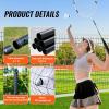 imageVEVOR Badminton Net Height Adjustable Volleyball Net Wide Foldable Pickleball Net Portable Easy Setup Tennis Net Set with Poles Stand and Carry Bag for Kids Backyard Game Indoor Outdoor UseTube diameter 10 inch