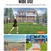 imageVEVOR Badminton Net Height Adjustable Volleyball Net Wide Foldable Pickleball Net Portable Easy Setup Tennis Net Set with Poles Stand and Carry Bag for Kids Backyard Game Indoor Outdoor UseTube diameter 13 inch