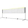 imageVEVOR Badminton Net Height Adjustable Volleyball Net Wide Foldable Pickleball Net Portable Easy Setup Tennis Net Set with Poles Stand and Carry Bag for Kids Backyard Game Indoor Outdoor Use20ft with Rackets and Shuttlecocks