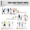 imageVEVOR Badminton Net Height Adjustable Volleyball Net Wide Foldable Pickleball Net Portable Easy Setup Tennis Net Set with Poles Stand and Carry Bag for Kids Backyard Game Indoor Outdoor Use14ft