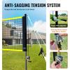 imageVEVOR Badminton Net Height Adjustable Volleyball Net Wide Foldable Pickleball Net Portable Easy Setup Tennis Net Set with Poles Stand and Carry Bag for Kids Backyard Game Indoor Outdoor UseTube diameter 13 inch